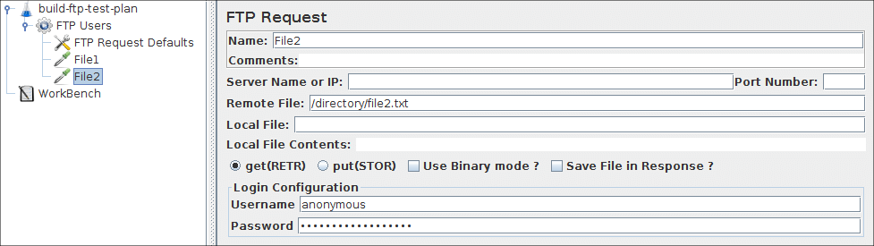 
Figure 8.6. FTP Request for file2