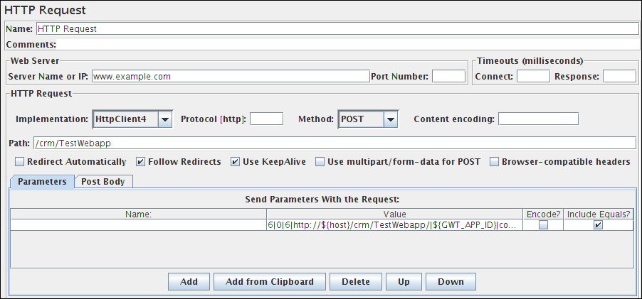 client http form