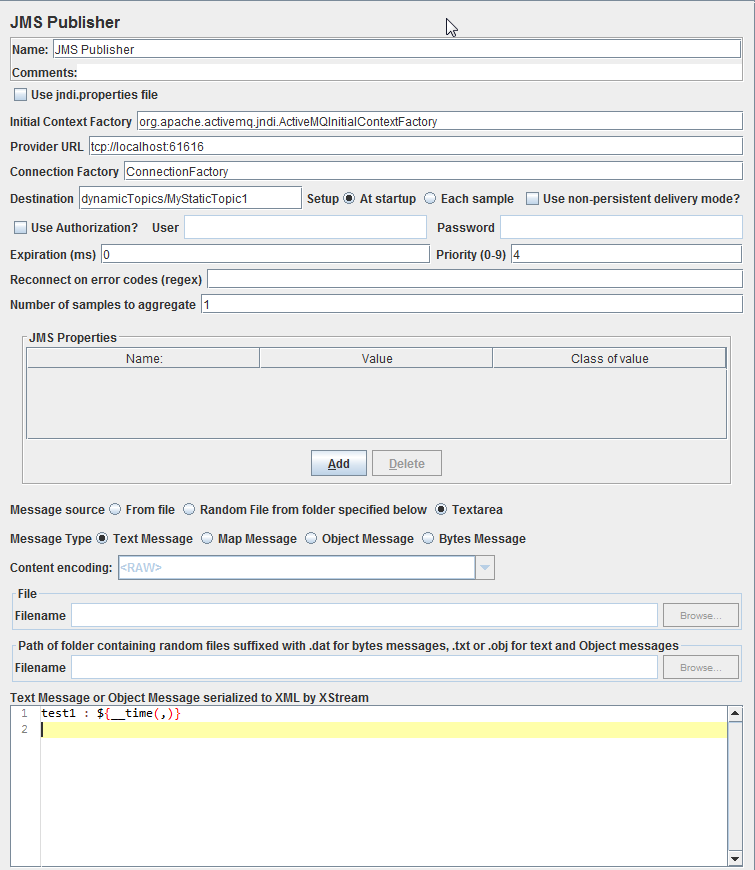 
Figure 12.3. JMS Publisher