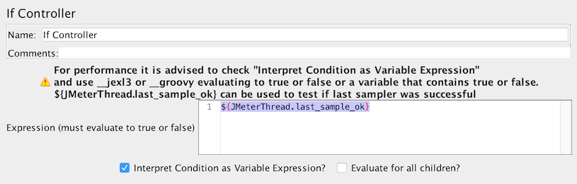 If Controller using Variable