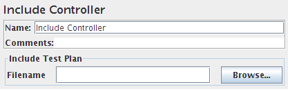 Screenshot for Control-Panel of Include Controller