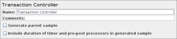 Screenshot for Control-Panel of Transaction Controller