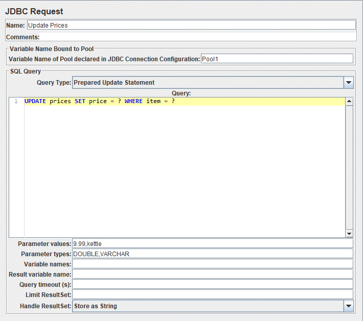 Resultset SQL.