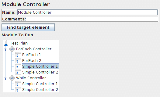 Screenshot for Control-Panel of Module Controller