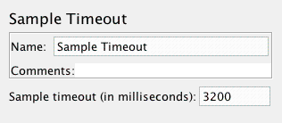Screenshot for Control-Panel of Sample Timeout