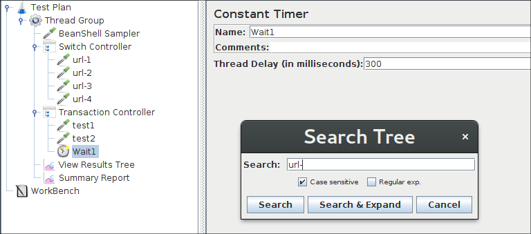 Figure 1 - Search raw text in TreeView
