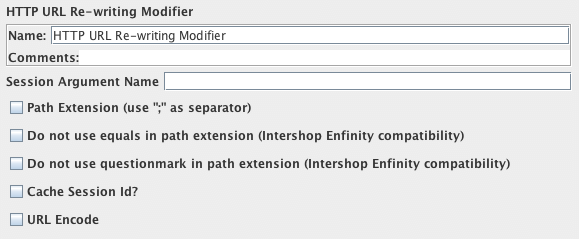 Screenshot for Control-Panel of HTTP URL Re-writing Modifier