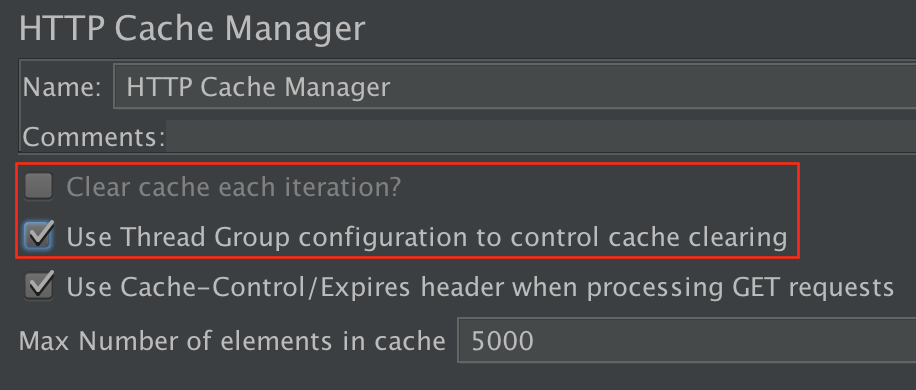 
Figure 4.11. Use Thread Group to control CacheManager